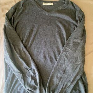 Old Navy Men's Dark Charcoal V-Neck Sweater